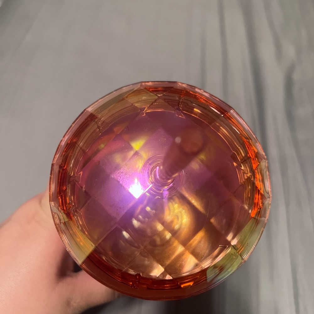 Orange/pink kaleidoscope starbucks cup
